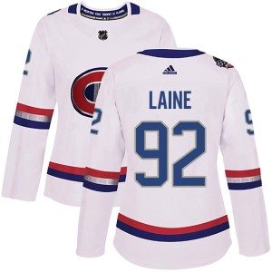 Montreal Canadiens Patrik Laine Official White Adidas Authentic Women's 2017 100 Classic NHL Hockey Jersey