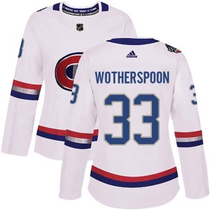 Montreal Canadiens Tyler Wotherspoon Official White Adidas Authentic Women's 2017 100 Classic NHL Hockey Jersey