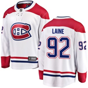 Montreal Canadiens Patrik Laine Official White Fanatics Branded Breakaway Adult Away NHL Hockey Jersey