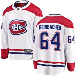 Montreal Canadiens David Reinbacher Official White Fanatics Branded Breakaway Adult Away NHL Hockey Jersey