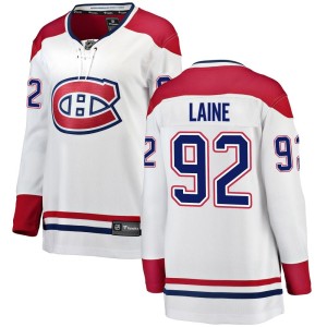 Montreal Canadiens Patrik Laine Official White Fanatics Branded Breakaway Women's Away NHL Hockey Jersey