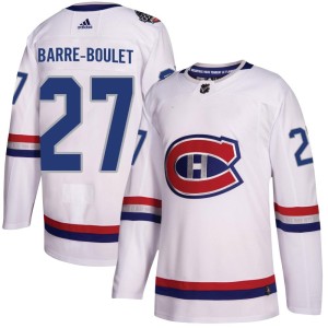 Montreal Canadiens Alex Barre-Boulet Official White Adidas Authentic Adult 2017 100 Classic NHL Hockey Jersey