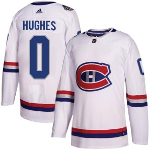 Montreal Canadiens Connor Hughes Official White Adidas Authentic Adult 2017 100 Classic NHL Hockey Jersey