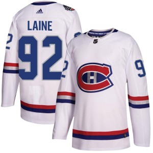 Montreal Canadiens Patrik Laine Official White Adidas Authentic Adult 2017 100 Classic NHL Hockey Jersey