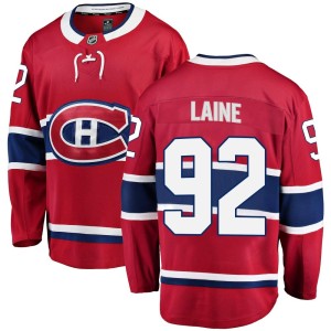 Montreal Canadiens Patrik Laine Official Red Fanatics Branded Breakaway Adult Home NHL Hockey Jersey