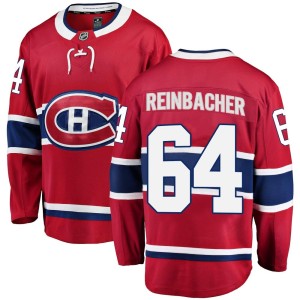 Montreal Canadiens David Reinbacher Official Red Fanatics Branded Breakaway Adult Home NHL Hockey Jersey