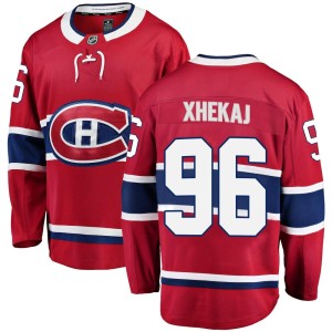 Montreal Canadiens Florian Xhekaj Official Red Fanatics Branded Breakaway Adult Home NHL Hockey Jersey