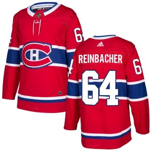 Montreal Canadiens David Reinbacher Official Red Adidas Authentic Adult Home NHL Hockey Jersey