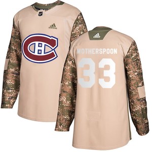 Montreal Canadiens Tyler Wotherspoon Official Camo Adidas Authentic Adult Veterans Day Practice NHL Hockey Jersey