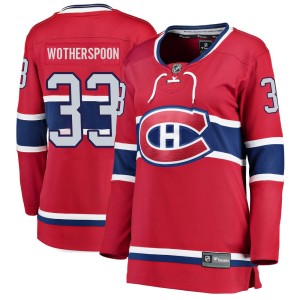 Montreal Canadiens Tyler Wotherspoon Official Red Fanatics Branded Breakaway Women's Home NHL Hockey Jersey